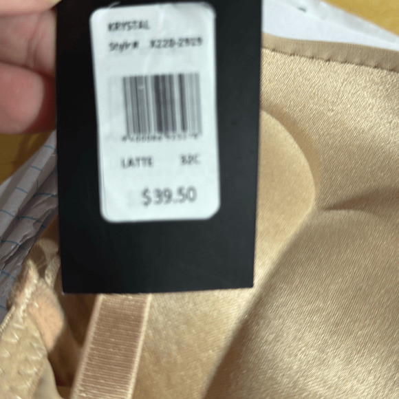 Frederick's of Hollywood Women's Sz 32C Nude Krystal Micro Push Up Bra - Picture 3 of 4